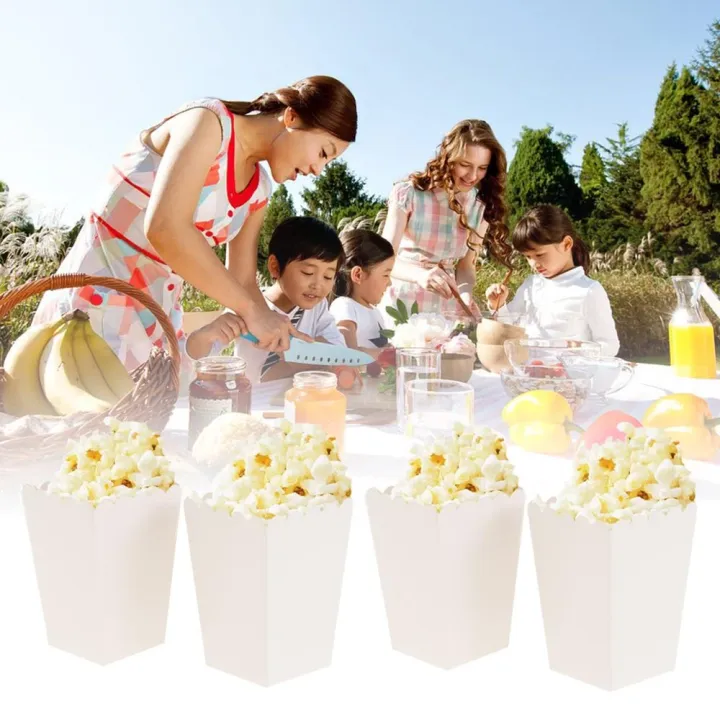 12%20Pieces%20Pure%20White%20Popcorn%20Boxes%20Container%20Birthday%20Movie%20Party%20Favors%20Favor%20Guests%20s%20Box%20Treat%20Bags%20Wedding%20Bridal%20-%20Image%204