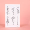Geometric Pattern, Neck and Arm, Long-Lasting Waterproof 1-2 Weeks, Temporary Tattoo, Realistic Semi-Permanent Fake Tattoo. 