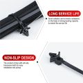 100Pcs Nylon Cable Tie Multi-Purpose Self-locking Wire Wrap Strap Zip Tie Cars Mount Wire Tie Clip for Automotive Supplies. 