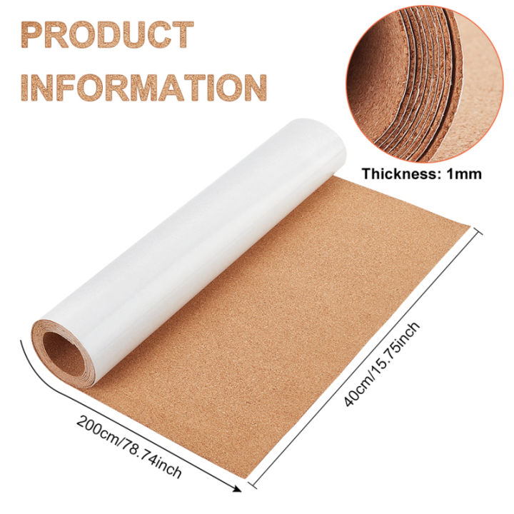 98x6%20Inch%20Self-Adhesive%20Cork%20Roll%201/8inch%20Thick%20Backed%20Cork%20Boards%20Mat%20Strong%20Self-Adhesive%20Corkboard%20for%20Wall%20Furnitures%20Party%20-%20Image%207