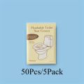 Disposable Toilet Seat Cover Portable Travel Camping Hotel Bathroom Toilet Mat Pads Degradable Soluble Water Toilet Covers Paper. 