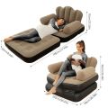 Inflatable Sofa | Multifunctional 5 in 1 Inflatable Sofa with L-shaped Armrest,Modern Guest Sleeper Sofa Bed for Indoor & Outdoor, Easy to Clean. 