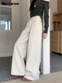 Botvotee Milk White Baggy Jeans Women Spring Summer 2025 New Korean Fashion Causal Y2k Loose Oversized High Waisted Jeans. 