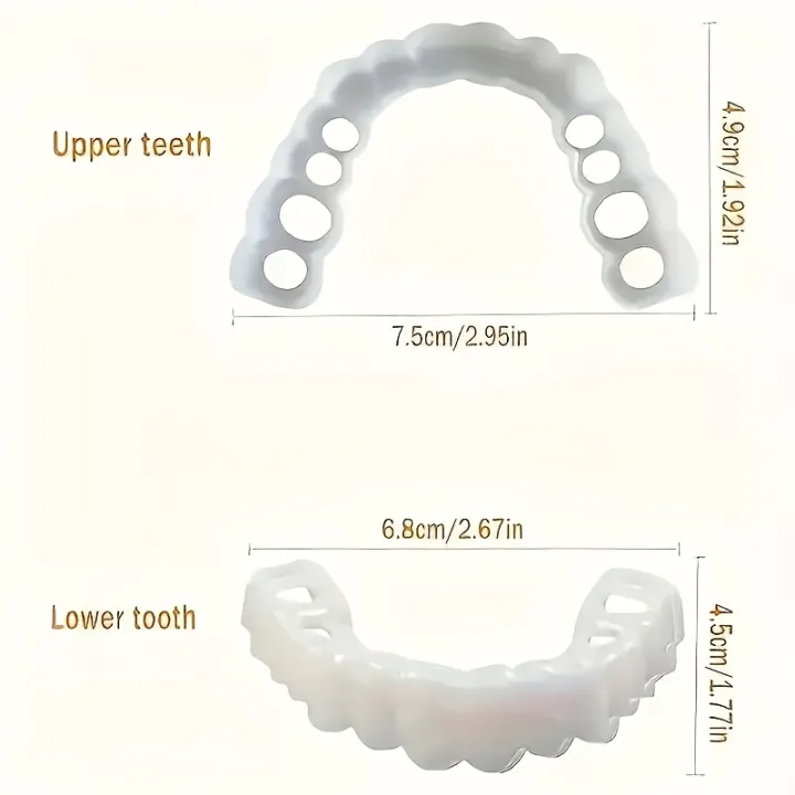 4%20pieces%20of%20white%20dentures%20-%20adjustable%20upper%20and%20lower%20dentures%20for%20men%20and%20women,%20comfortable%20fit%20and%20natural%20smile%20-%20Image%203