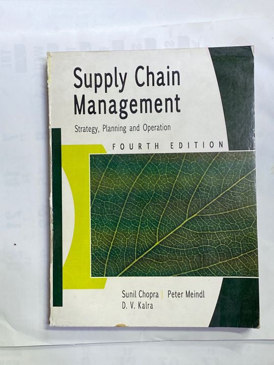 SUPPLY CHAIN MANAGEMENT 4th EDITION BY SUNIL CHOPRA PETER MEINDL
