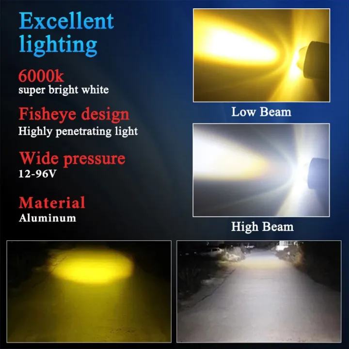 1PCS%2010000LM%20H4%20LED%20Motorcycle%20Headlight%20H6%20BA20D%20P15D%20Led%20CSP%20Lens%20White%20Yellow%20Hi%20Lo%20Beam%20Motorbike%20Scooter%20Running%20Light%20-%20Image%204