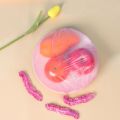 80pcs Shower Cap Head Cover Elastic Plastic Thickened Pink Round Cover Food Kitchen Bathroom Accessories Food Preservation Bag.