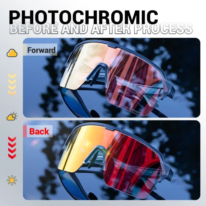 SCVCN Outdoor Sports Glasses Cycling Sunglasses UV400 Men and Women Running Mountain Travel Sunglasses Windproof and Non-slip