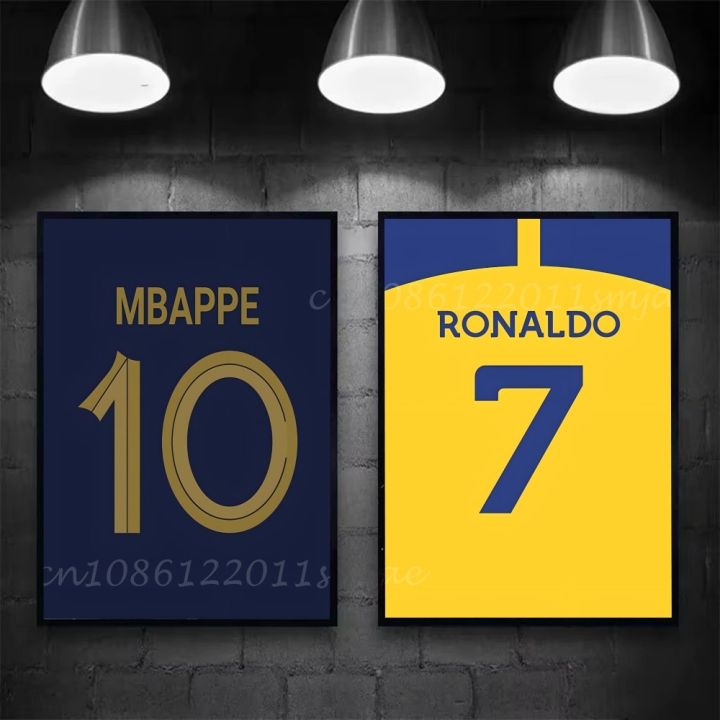 1pc%20Famous%20Football%20Legend%20Jersey%20Canvas%20Poster%20Self-adhesive%20Art%20Waterproof%20Paper%20Sticker%20Coffee%20House%20Bar%20Room%20Wall%20Decor%20-%20Image%205