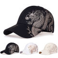 Unisex Golden Dragon Printing Snapback Baseball Caps Spring and Autumn Outdoor Adjustable Casual Hats Sunscreen Hat. 