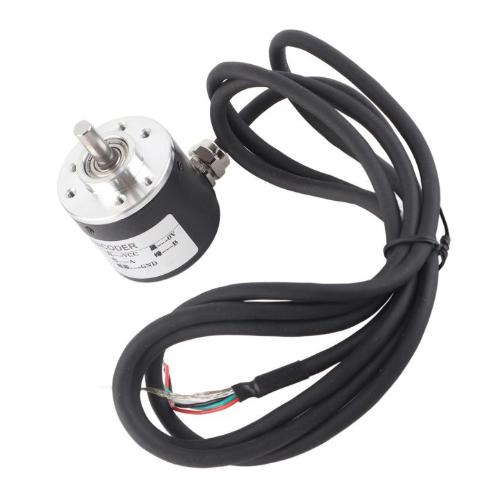 Encoder 600P/R Magnetoelectric Incremental Rotation Encoder 5V‑24V  2‑Phases Shaft 6mm Magnetoelectric Rotation Encoder
