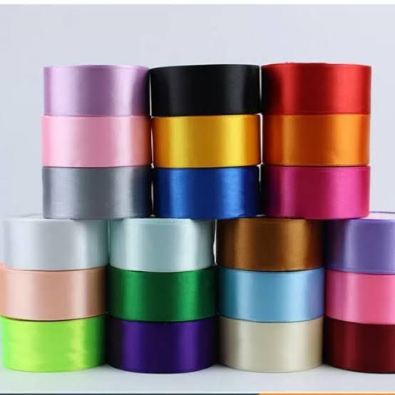 1.5 inch width 25 yard satin ribbon roll Ideal for sewing, gift wrapping, and decorative trims