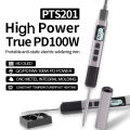 PTS201 PD 100W Soldering Iron Portable Solder Station PID Temperature Control for Electronic DIY Repair. 