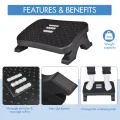 Foot Rest Under Desk at Work Office Ergonomic Footrest for Office Chair with Massage Surface Foot Stool for Home Travel Pressure. 