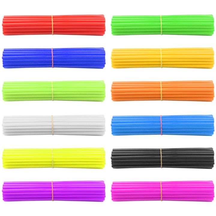 36PCS%20Red%20Wheel%20Rim%20Spoke%20Guards%20Cover%20WRAPS%20Front%20Rear%20MOTOCROSS%20Protector%20Pit%20Dirt%20Universal%20Wheel%20RIM%20SPOKE%20SKINS%20COVERS%20-%20Image%202