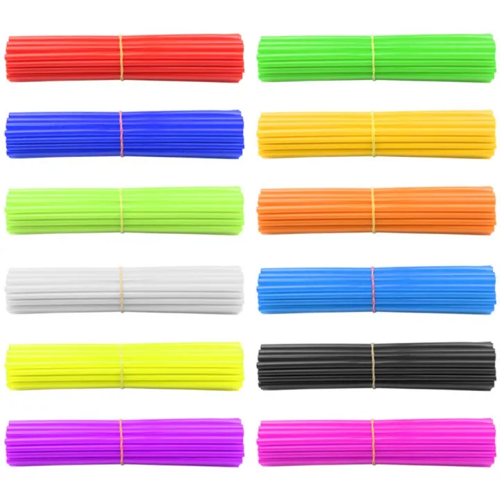 36PCS%20Red%20Wheel%20Rim%20Spoke%20Guards%20Cover%20WRAPS%20Front%20Rear%20MOTOCROSS%20Protector%20Pit%20Dirt%20Universal%20Wheel%20RIM%20SPOKE%20SKINS%20COVERS%20-%20Image%202
