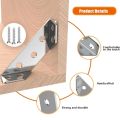 5/10/20/pcs Thickened Stainless Steel Corner Angle Code 90 Degrees Right Angle Fixed Bracket Furniture Connectors for Furniture.