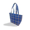 home made cotton fabric tote bag. 