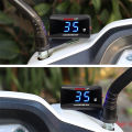 KOSO Oil Temperature Gauge Motorcycle Universal Oil Temperature Sensor LCD Digital Screen Mini Meter. 