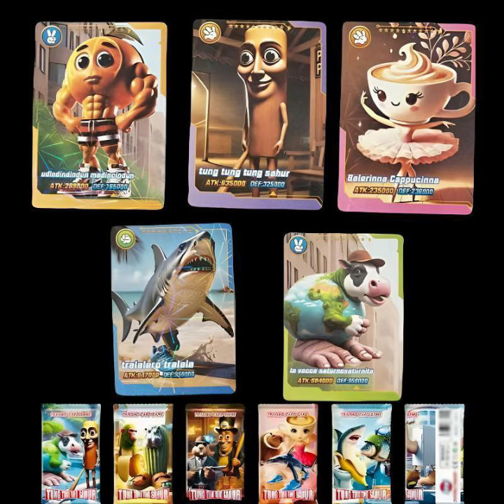 8/288Pcs%20Collection%20Cards%20Italian%20Brainrot%20Tungtungtung%20Sahur%20Tralalero%20Tralala-Children's%20Card%20Game%20Toy%20Trading%20Cards%20Gift%20-%20Image%206
