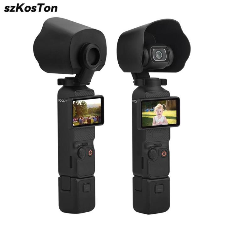 Camera Lens Sun Hood for DJI Osmo Pocket 3 Anti-Glare Lens Hood Sunshade Lens Protector Cap Cover Guard Camera Accessories