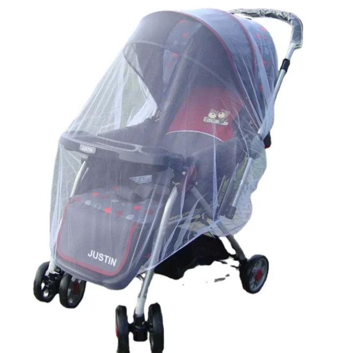 Baby Stroller Mosquito Net Pushchair Cart Insect Shield Net Mesh Safe Infants Protection Mesh Cover Baby Stroller Accessories