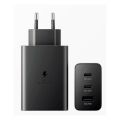 Samsung Original 65W Tri Port, Type-C & USB-A, Super Fast Charger. 