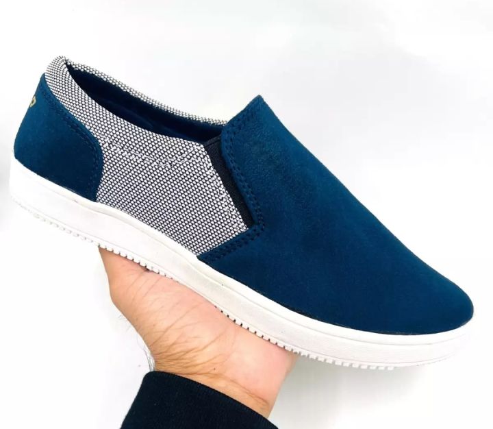 Shoes for men plain rubber artificial fashionable sneakers for CASUAL wearing .