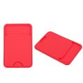 Silicone Business Credit Pocket Adhesive Mobile Phone Back Slot ID Bank Card Phone Pouch Phone Back Paste Sticker Card Holder. 