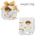 12PCS Baptism Favor Boxes with ribbon , Great for Christian, Baby Shower, Wedding Small  Bags Decorations. 