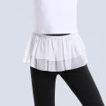 Children French Short Double Layered Sheer Fart Curtain Skirt Ruffled Layered A-line Skirt Wrinkle-resistant Mini Dance Dress. 