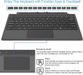 Arteck Microsoft Surface Pro Type Cover, Ultra-Slim Portable Bluetooth Wireless Keyboard with Touchpad Built-in Rechargeable Battery. 