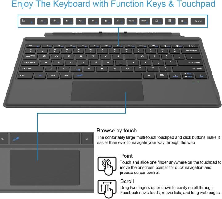 Arteck%20Microsoft%20Surface%20Pro%20Type%20Cover,%20Ultra-Slim%20Portable%20Bluetooth%20Wireless%20Keyboard%20with%20Touchpad%20Built-in%20Rechargeable%20Battery%20-%20Image%205