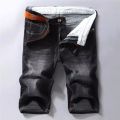 Summer Thin Men's Denim Shorts Elastic Washed Cotton Classic Male Casual Shorts Business Versatile Straight Short Jeans Korean.