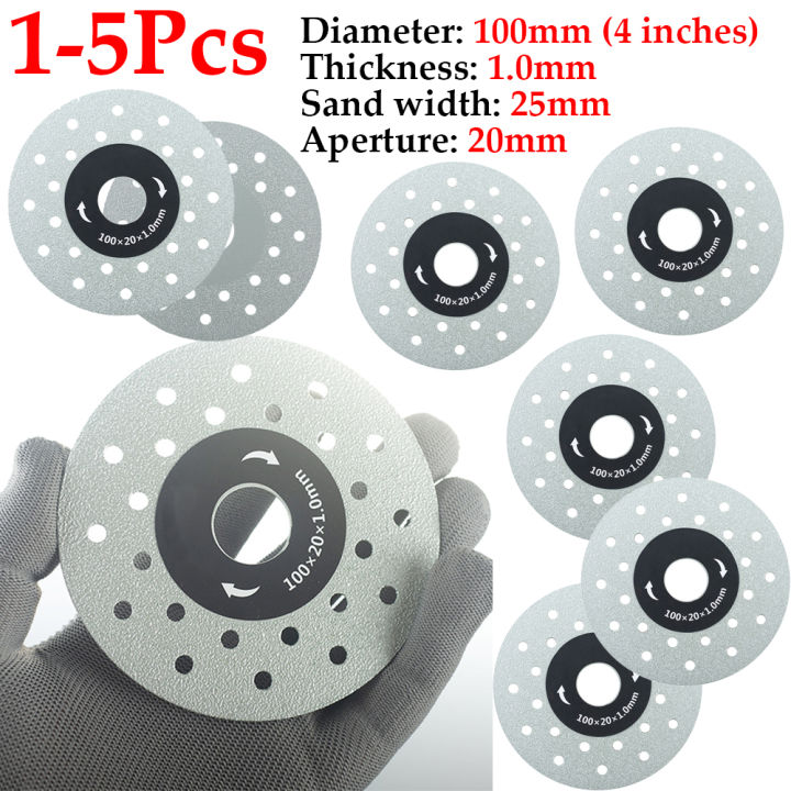 4-Inch/100mm Rock Slabs Cutting Disc Porous Widened Diamond Grinding Disc Cut-Off Wheel Ultra-thin Saw Blade for Angle Grinder