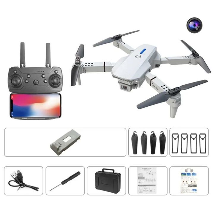 New E88Pro  Double Camera Drone With Obstacle Avoidance High Quality Quadcopter Foldable Camera Drone High Quality Camera Drone