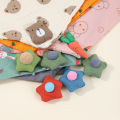 Winter Children's Triangle Scarf Double Layer Bear Scarf Baby Soft Cotton Lining Scarf Kids Autumn Collar for Boys Neckerchief. 