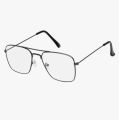 Rectangular Spectacle Frame Sunglasses, Clear Lenses. 