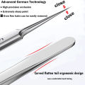 German Ultra-fine No. 5 Blackhead Remover Tweezer Beauty Salon Face Skin Care Tool Pimple Ingrown Hair Clip Black Dots Remov Acn. 