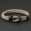 Fashion Rope Bracelet Men Double Layer Outdoor Camping Braclet Homme Accessories Survival Paracord Braslet Gift For Him. 