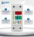 Adjustable over under voltage current protector 63A - genuine open brand digital circuit breaker. 