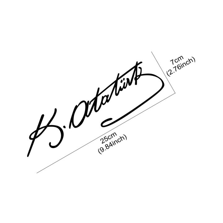 Signature%20Ataturk%20Creative%20Car%20Sticker%20Vinyl%20Scratch%20Resistant%20Decals%20Universal%20Auto%20Styling%20Exterior%20Decoration%20Accessories%20-%20Image%205