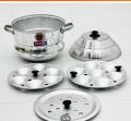 Aluminium Idli Make Idly Steamer Cooker With 2 Idly Plates (14 idly ) Medium. 