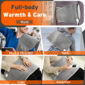 Multifunction Electric Heating Pad Thermal Blankets for Abdomen Back Waist Washable Pad Mat for Bed Sofa Winter Warmer. 