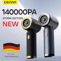 CENRR 140000PA Car Vacuum Cleaner Mini Powerful Handheld  Wireless Cleaner Strong Suction for Blower Home Appliance. 