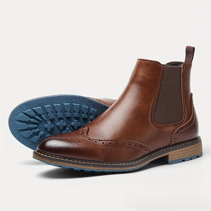 Size%207-13%20Brogue%20Chelsea%20Men%20Boots%20Classical%20American%20Style%20Leather%20Boots%20-%20Image%207