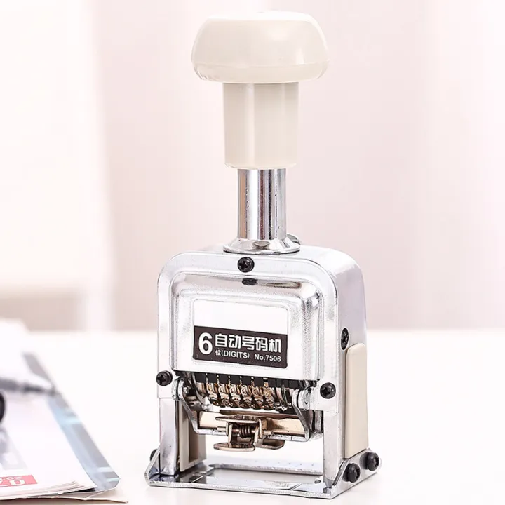 Automatic Numbering Machine 7506 6-Digit Number Coding Page Digital ...