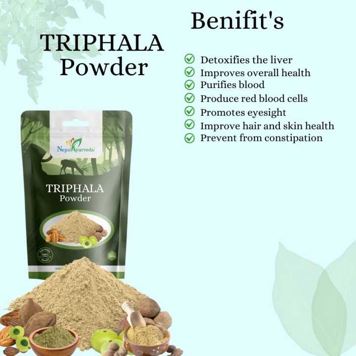 Triphala Powder – 100% Natural Ayurvedic Detox & Digestion Support – 100g