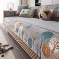 Full Moon Tree Chenille Sofa Mat Non-slip Solid Color Couch Four Season Universal Sofa Cover Jacquard Combination Sofa Cushion. 