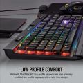 CORSAIR - K70 RGB MK.2 LOW PROFILE RAPID-FIRE Full-size Wired Mechanical Cherry MX LOW PROFILE Speed Switch Gaming Keyboard - Black. 